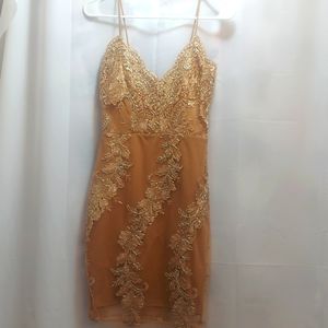 Windsor Gold tight dress